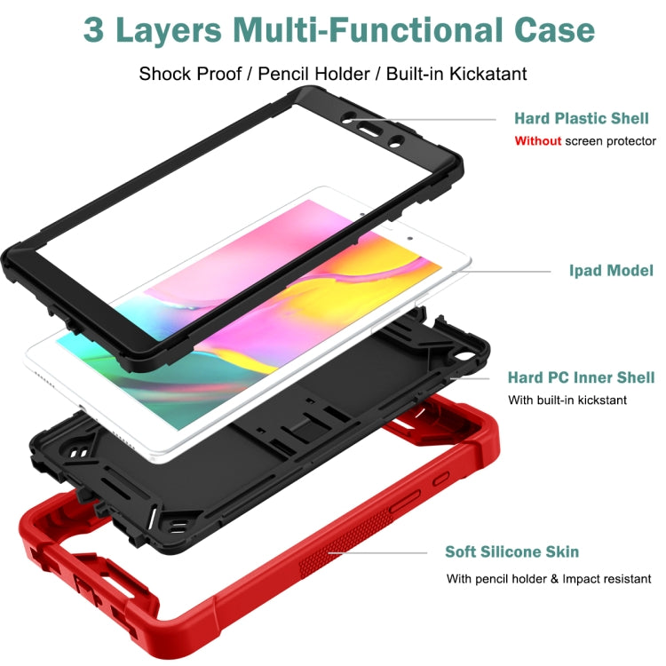 Silicone + PC Shockproof Protective Case with Holder, For Samsung Galaxy Tab A 8.0 2019����������...