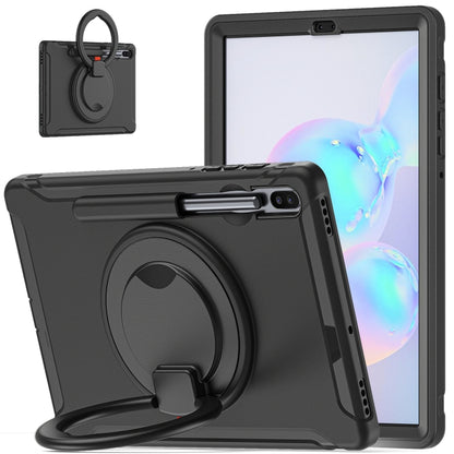 Shockproof TPU + PC Protective Case with 360 Degree Rotation Foldable Handle Grip Holder & Pen Sl...