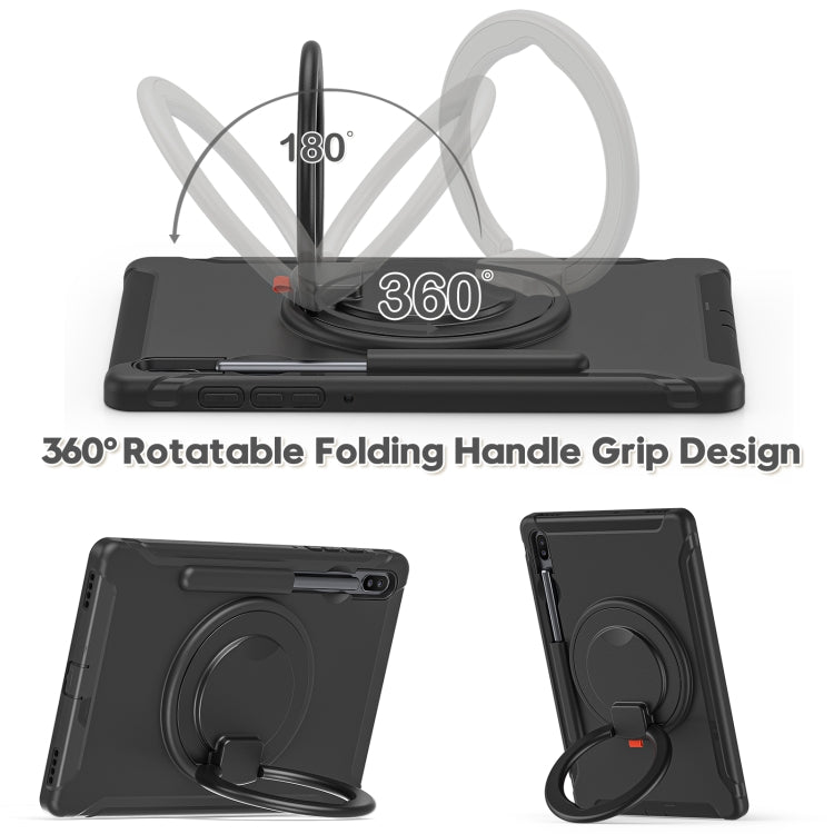 Shockproof TPU + PC Protective Case with 360 Degree Rotation Foldable Handle Grip Holder & Pen Sl...
