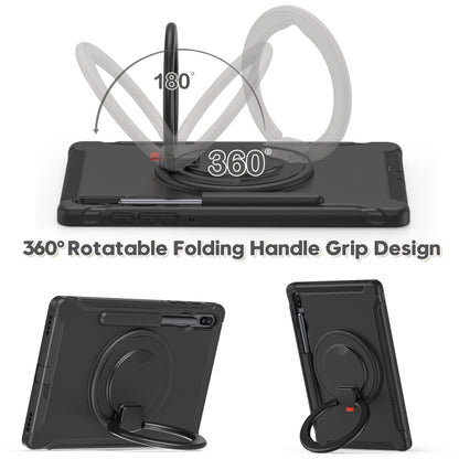Shockproof TPU + PC Protective Case with 360 Degree Rotation Foldable Handle Grip Holder & Pen Sl...