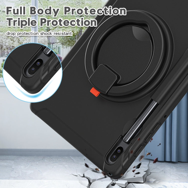 Shockproof TPU + PC Protective Case with 360 Degree Rotation Foldable Handle Grip Holder & Pen Sl...