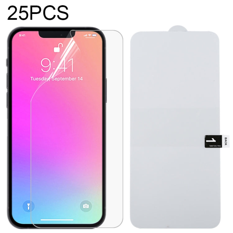 25 PCS Full Screen Protector Explosion-proof Hydrogel Film For iPhone 16e / 13 / 13 Pro / 14�����...