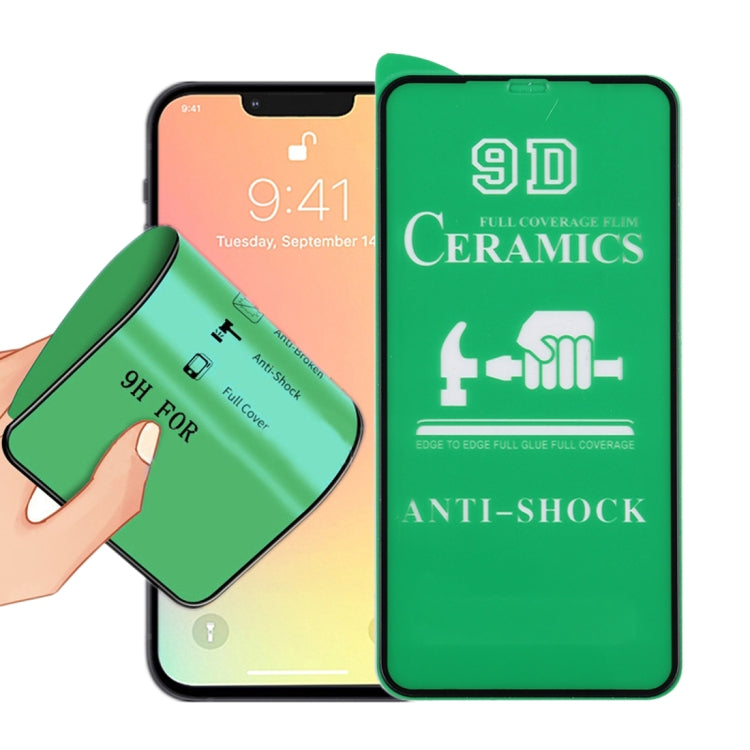 9D Full Screen Full Glue Ceramic Film For iPhone 16e / 14 / 13 / 13 Pro, For iPhone 13 mini (1 PC...