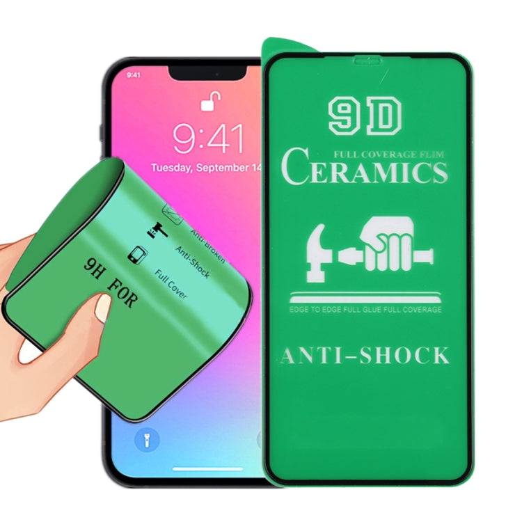 9D Full Screen Full Glue Ceramic Film For iPhone 16e / 14 / 13 / 13 Pro, For iPhone 13 mini (1 PC...