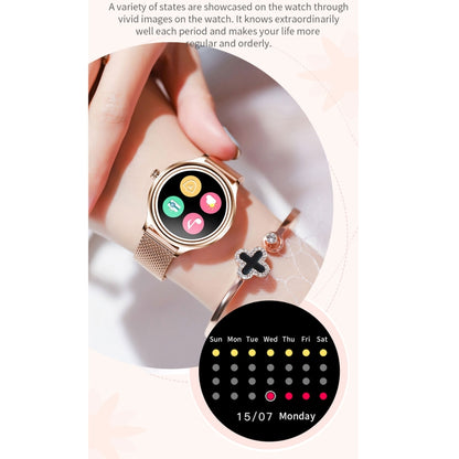 ZX10 1.09 inch HD Color Screen Bluetooth 5.0 IP68 Waterproof Women Smart Watch, Support Sleep Mon...