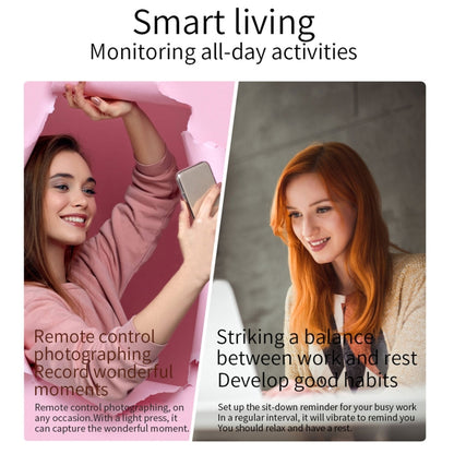 ZX10 1.09 inch HD Color Screen Bluetooth 5.0 IP68 Waterproof Women Smart Watch, Support Sleep Mon...