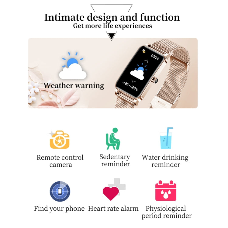 ZX19 1.45 inch HD Screen Women Smart Watch