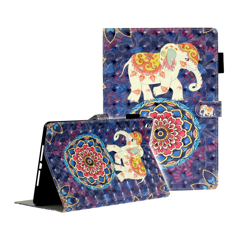 3D Embossing Pattern Horizontal Flip Leather Case with Holder & Card Slots & Wallet