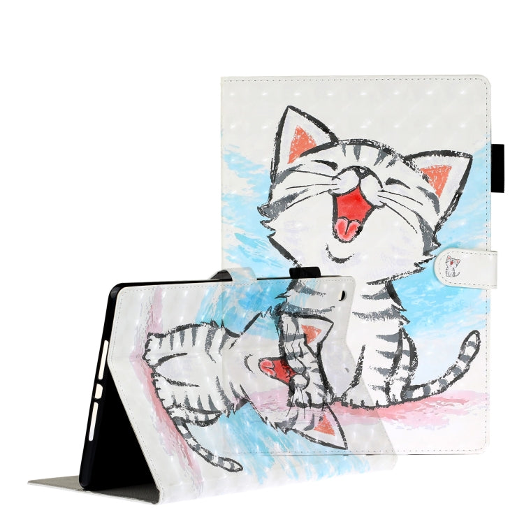 3D Embossing Pattern Horizontal Flip Leather Case with Holder & Card Slots & Wallet