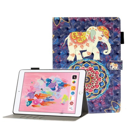 3D Embossing Pattern Horizontal Flip Leather Case with Holder & Card Slots & Wallet