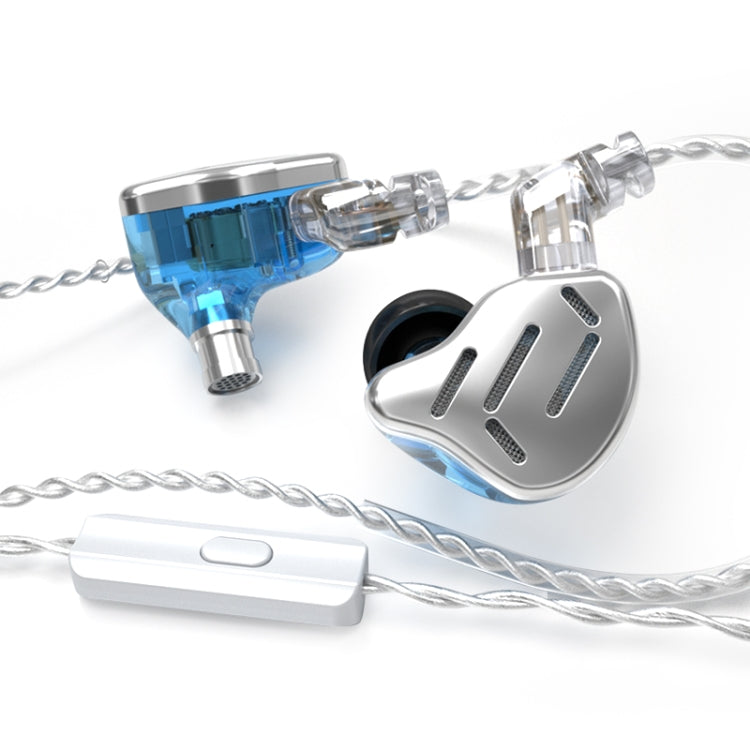 KZ ZAX 16-unit Ring Iron Sport Gaming In-ear Wired Earphone,, ZAX Standard Version(Silver)�������...