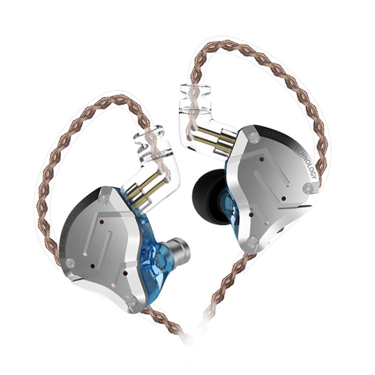 KZ ZS10 Pro 10-unit Ring Iron Gaming In-ear Wired Earphone,, ZS10 Pro Mic Version(Diamond Blue)��...
