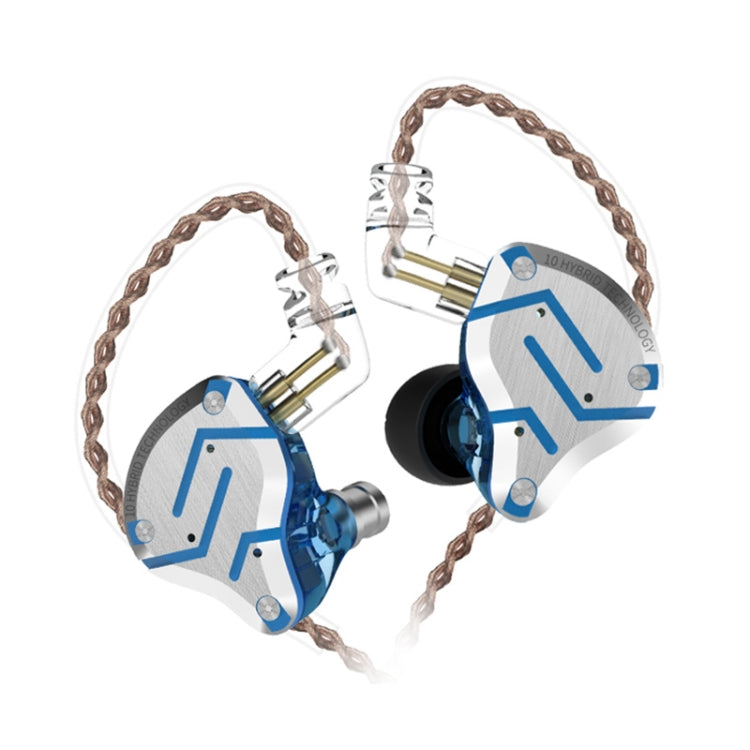 KZ ZS10 Pro 10-unit Ring Iron Gaming In-ear Wired Earphone,, ZS10 Pro Mic Version(Diamond Blue)��...