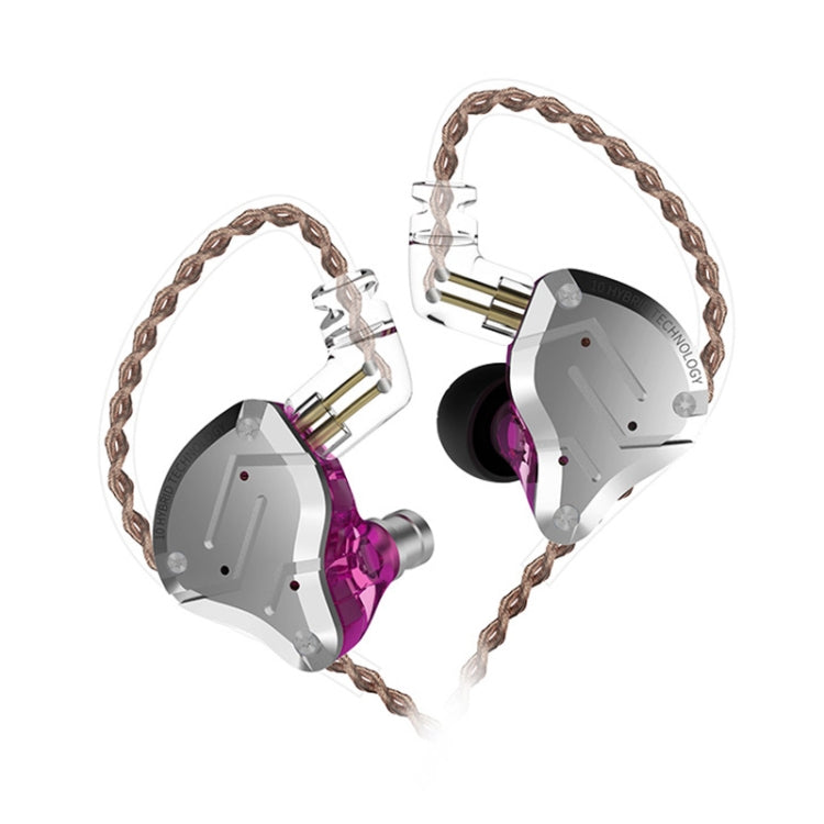 KZ ZS10 Pro 10-unit Ring Iron Gaming In-ear Wired Earphone,, ZS10 Pro Mic Version(Diamond Blue)��...