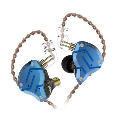 KZ ZS10 Pro 10-unit Ring Iron Gaming In-ear Wired Earphone,, ZS10 Pro Mic Version(Diamond Blue)��...