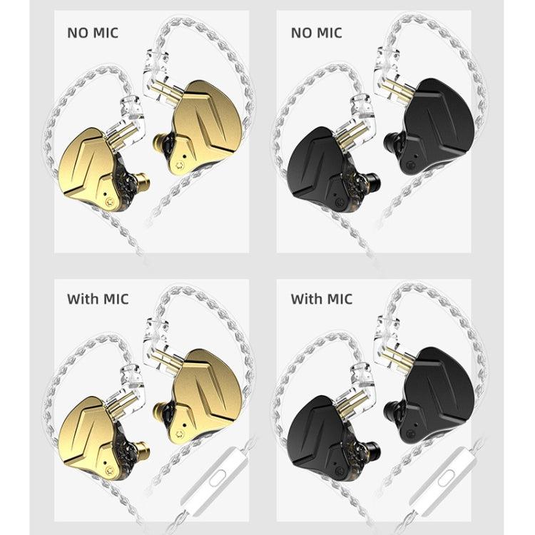 KZ ZSN Pro X Ring Iron Hybrid Drive Metal In-ear Wired Earphone,, ZSN Pro X Standard Version(Blac...
