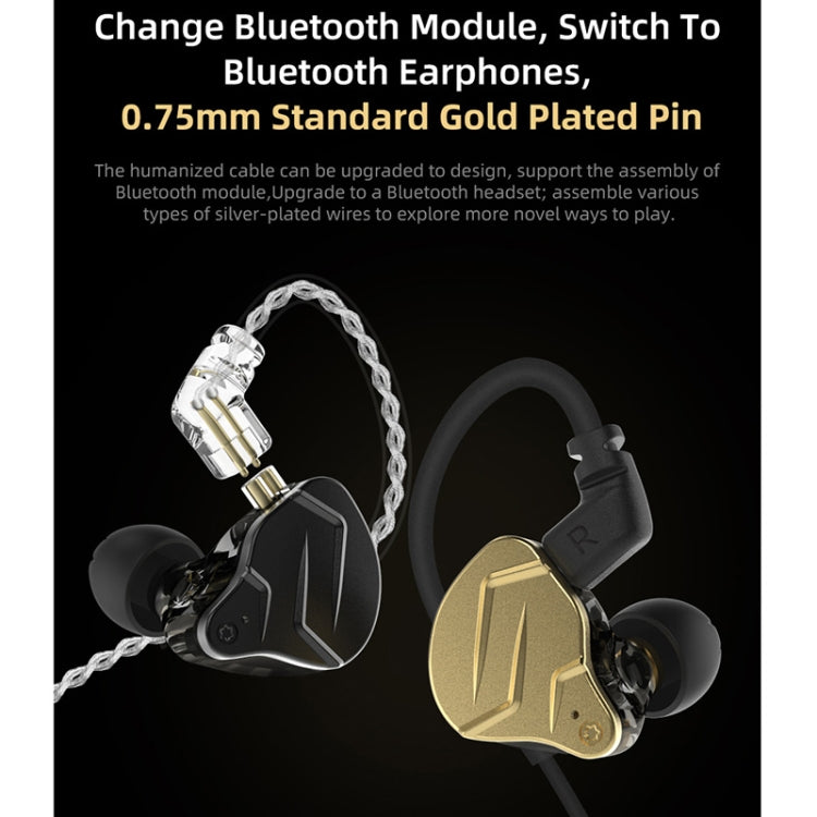 KZ ZSN Pro X Ring Iron Hybrid Drive Metal In-ear Wired Earphone,, ZSN Pro X Standard Version(Blac...