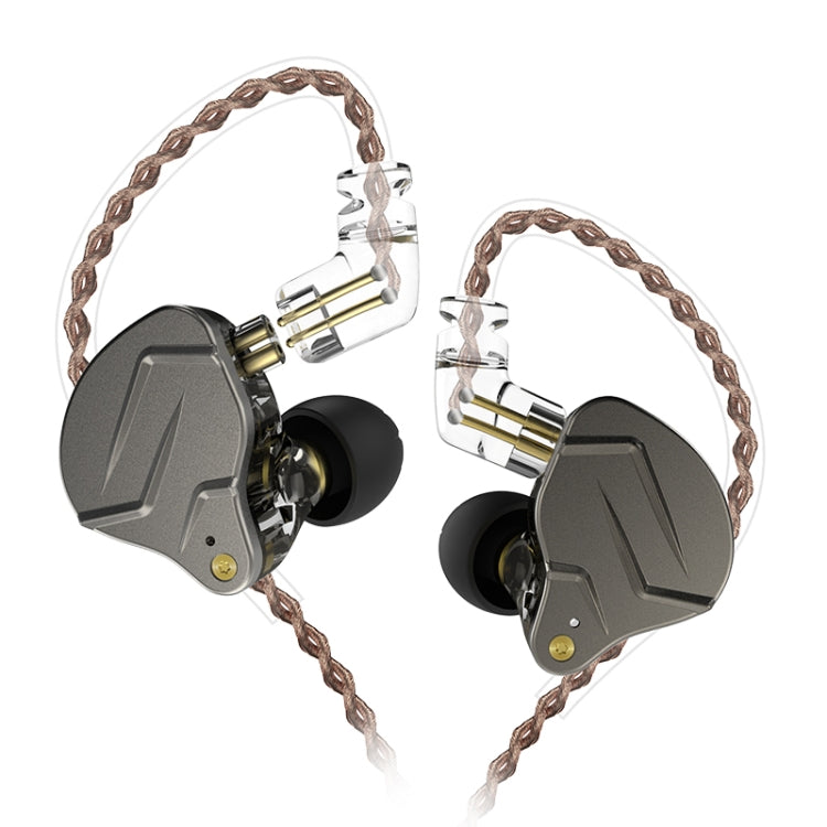 KZ ZSN Pro Ring Iron Hybrid Drive Metal In-ear Wired Earphone,, ZSN Standard Version(Grey)�������...
