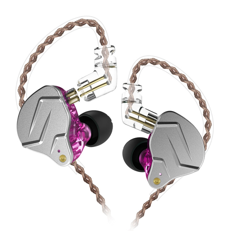 KZ ZSN Pro Ring Iron Hybrid Drive Metal In-ear Wired Earphone,, ZSN Standard Version(Grey)�������...