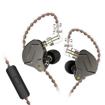 KZ ZSN Pro Ring Iron Hybrid Drive Metal In-ear Wired Earphone,, ZSN Standard Version(Grey)�������...