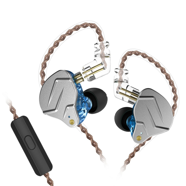 KZ ZSN Pro Ring Iron Hybrid Drive Metal In-ear Wired Earphone,, ZSN Standard Version(Grey)�������...