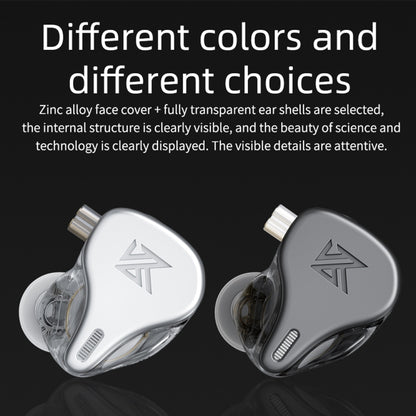 KZ DQ6 3-unit Dynamic HiFi In-Ear Wired Earphone, No Mic, With Mic