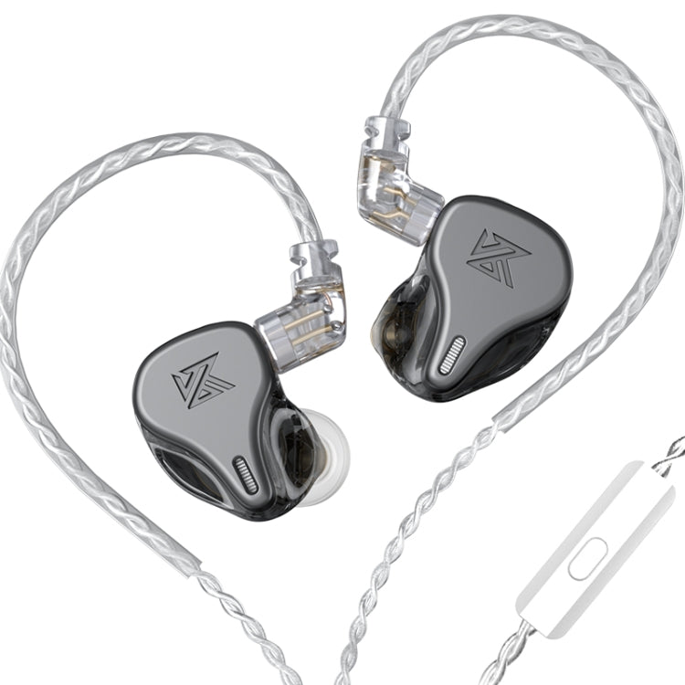 KZ DQ6 3-unit Dynamic HiFi In-Ear Wired Earphone, No Mic, With Mic