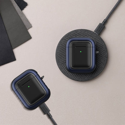 Wireless Earphones Shockproof TPU + PC Protective Case with Carabiner, For AirPods 1 / 2���������...