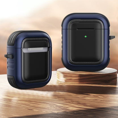 Wireless Earphones Shockproof TPU + PC Protective Case with Carabiner, For AirPods 1 / 2���������...