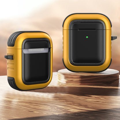Wireless Earphones Shockproof TPU + PC Protective Case with Carabiner, For AirPods 1 / 2���������...