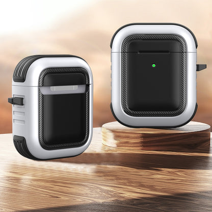 Wireless Earphones Shockproof TPU + PC Protective Case with Carabiner, For AirPods 1 / 2���������...