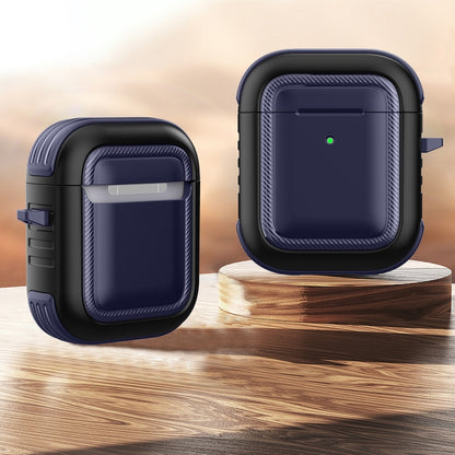 Wireless Earphones Shockproof TPU + PC Protective Case with Carabiner, For AirPods 1 / 2���������...