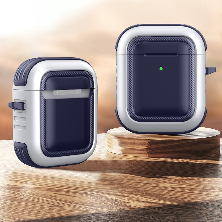 Wireless Earphones Shockproof TPU + PC Protective Case with Carabiner, For AirPods 1 / 2���������...