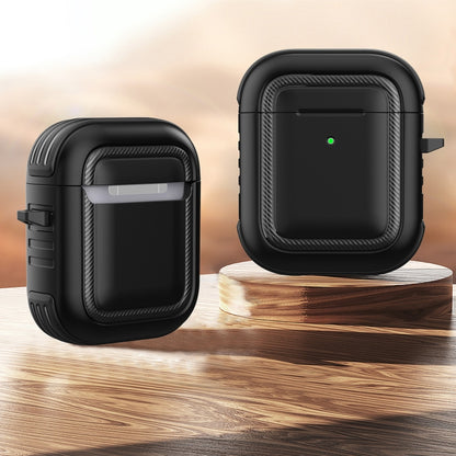 Wireless Earphones Shockproof TPU + PC Protective Case with Carabiner, For AirPods 1 / 2���������...