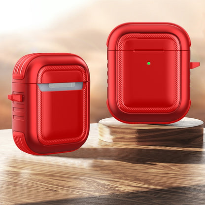 Wireless Earphones Shockproof TPU + PC Protective Case with Carabiner, For AirPods 1 / 2���������...