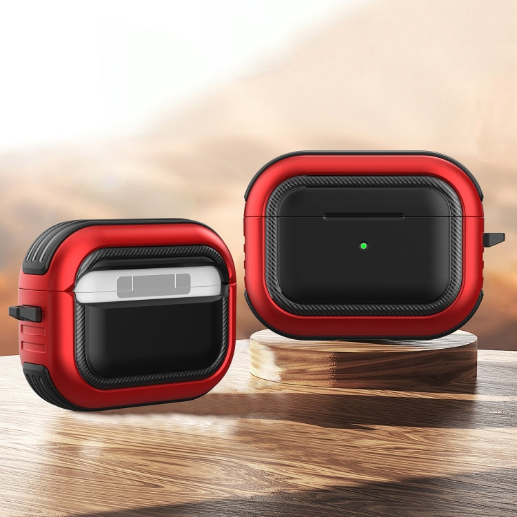 Wireless Earphones Shockproof TPU + PC Protective Case with Carabiner, For AirPods 1 / 2���������...