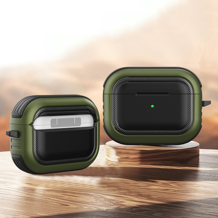 Wireless Earphones Shockproof TPU + PC Protective Case with Carabiner, For AirPods 1 / 2���������...