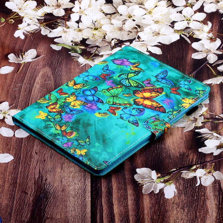 Colored Drawing Horizontal Flip PU Leather Case with Holder & Card Slot��������������������������...