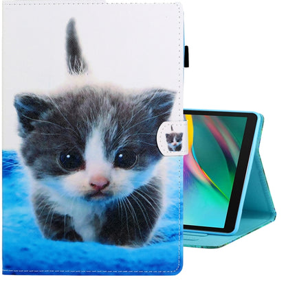Colored Drawing Horizontal Flip PU Leather Case with Holder & Card Slot��������������������������...