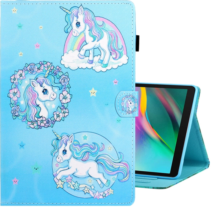 Colored Drawing Horizontal Flip PU Leather Case with Holder & Card Slot��������������������������...