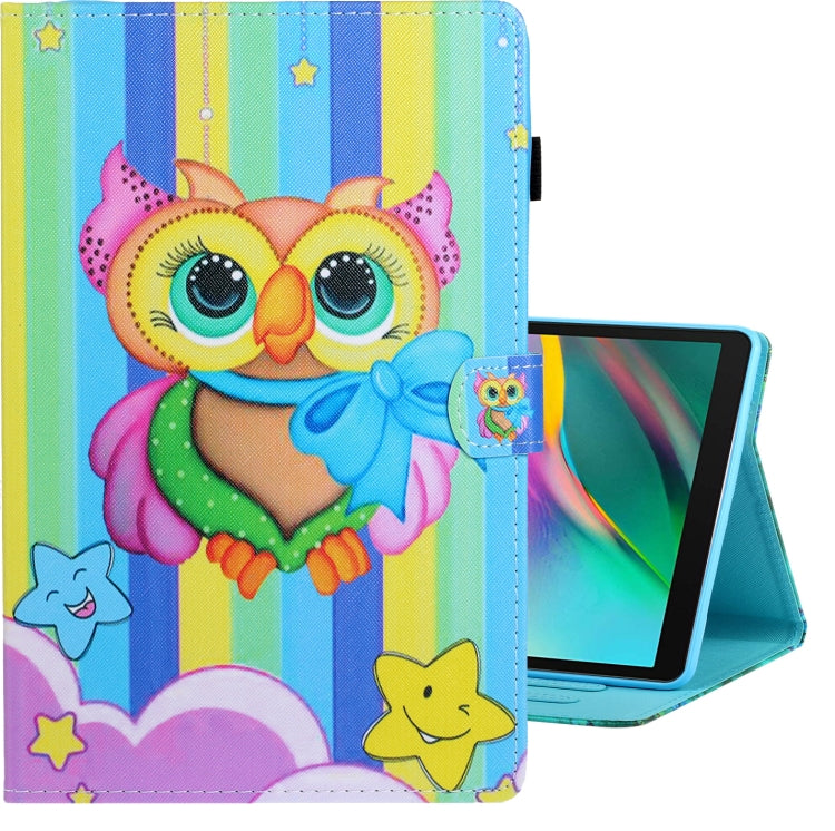 Colored Drawing Horizontal Flip PU Leather Case with Holder & Card Slot��������������������������...