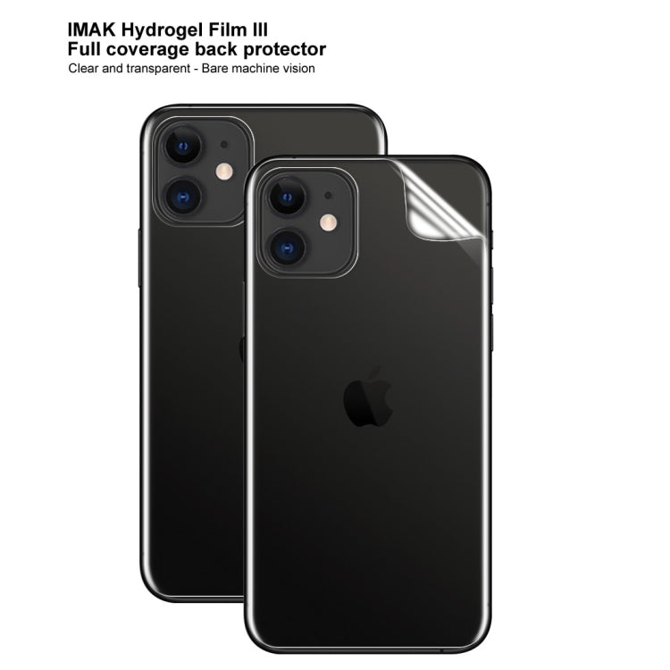 2 PCS IMAK Curved Full Screen Hydrogel Film 3 Back Protector, for iPhone 11, for iPhone 11 Pro���...