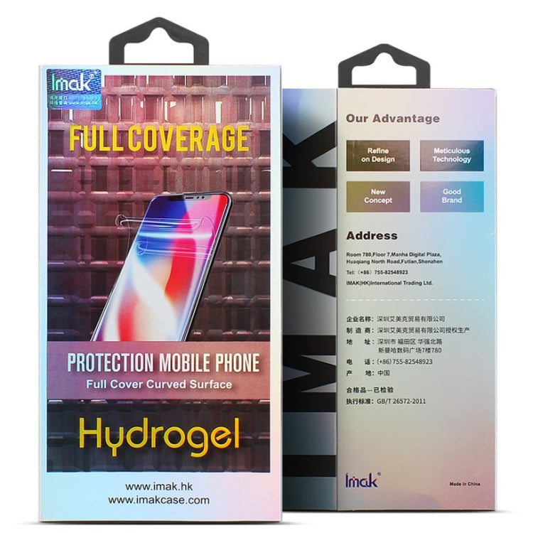 2 PCS IMAK Curved Full Screen Hydrogel Film 3 Back Protector, for iPhone 11, for iPhone 11 Pro���...