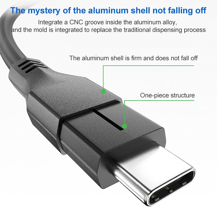 100W USB-C / Type-C 4.0 Male to USB-C / Type-C 4.0 Male Full-function Data Cable for Thunderbolt ...