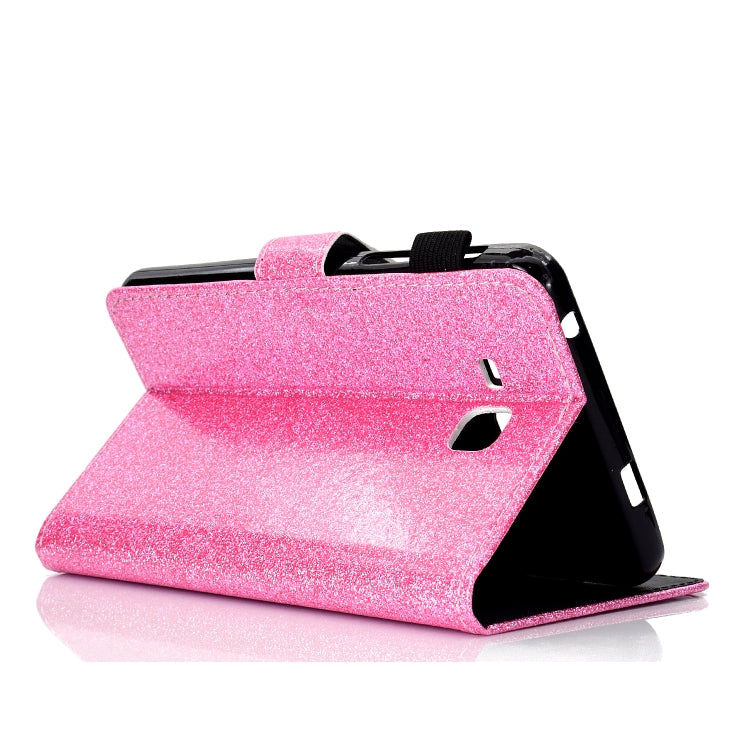 Varnish Glitter Powder Horizontal Flip Leather Case with Holder & Card Slot����������������������...