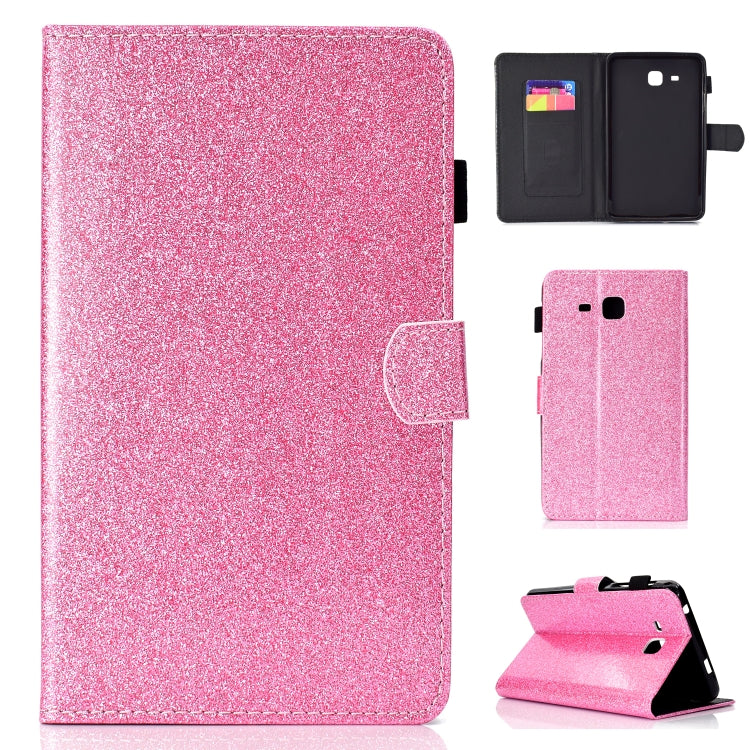 Varnish Glitter Powder Horizontal Flip Leather Case with Holder & Card Slot����������������������...