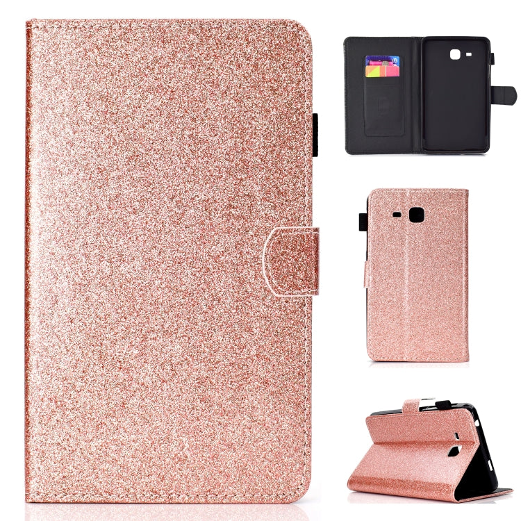 Varnish Glitter Powder Horizontal Flip Leather Case with Holder & Card Slot����������������������...