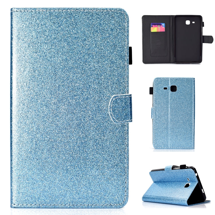 Varnish Glitter Powder Horizontal Flip Leather Case with Holder & Card Slot����������������������...
