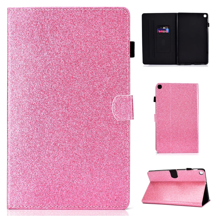 Varnish Glitter Powder Horizontal Flip Leather Case with Holder & Card Slot����������������������...