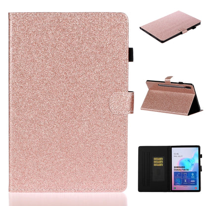 Varnish Glitter Powder Horizontal Flip Leather Case with Holder & Card Slot����������������������...